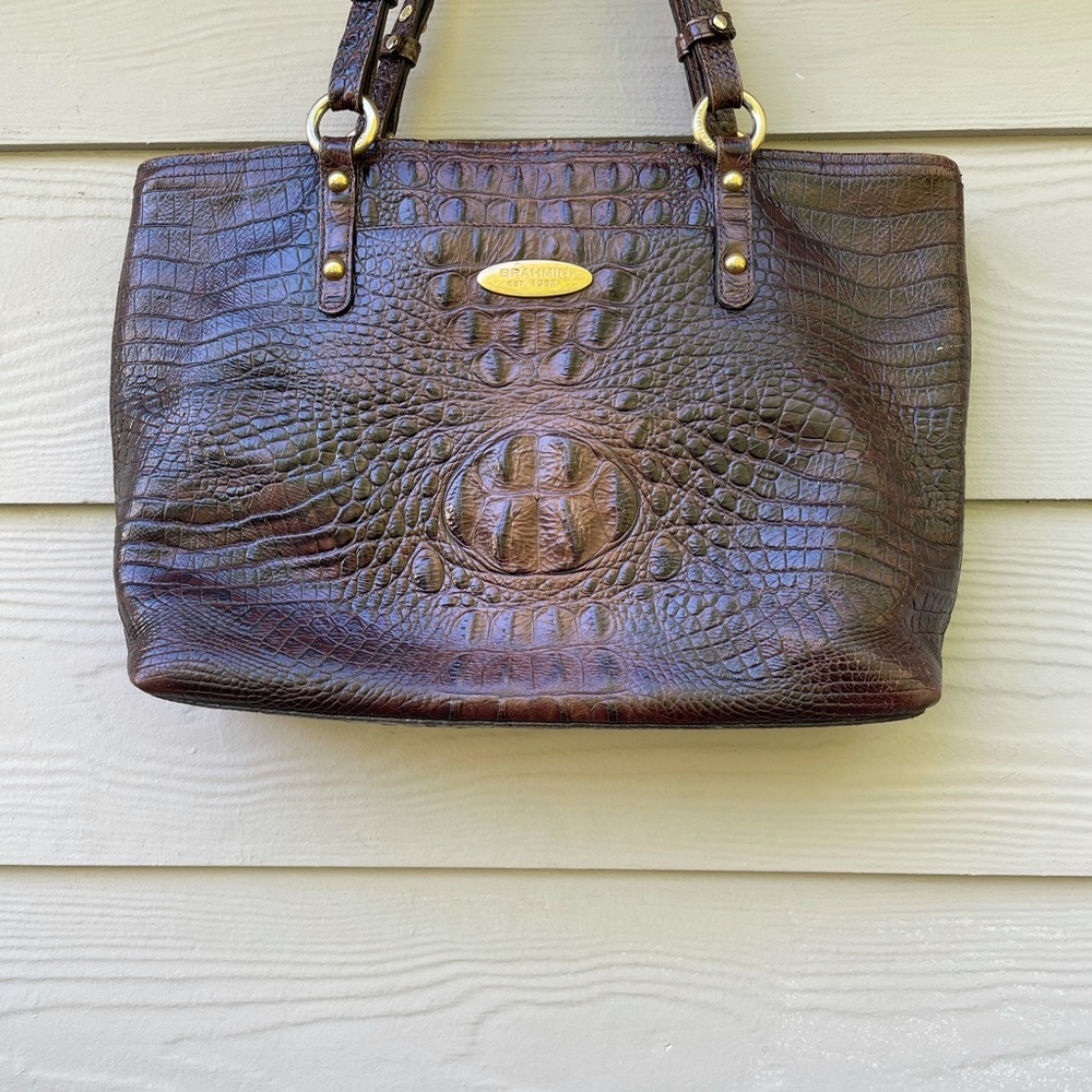 Brahmin Brown Alligator Purse / Handbag
﻿